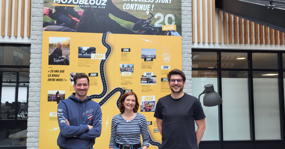 De gauche à droite : Maxime, Sophie et Guillaume