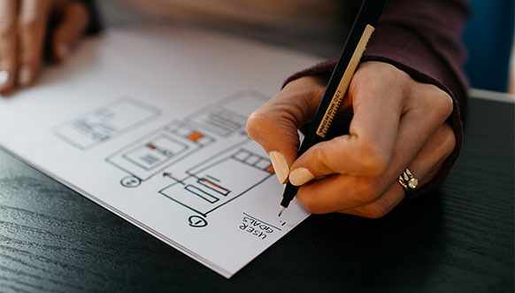 Croquis d'un wireframe