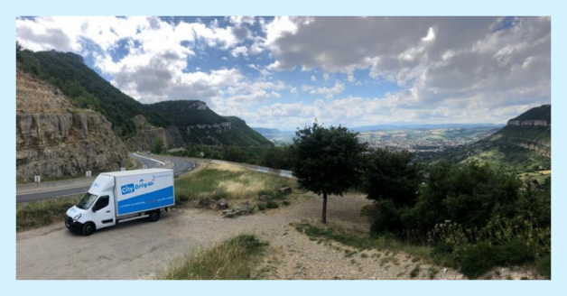 CityDrop sur une route de montagne