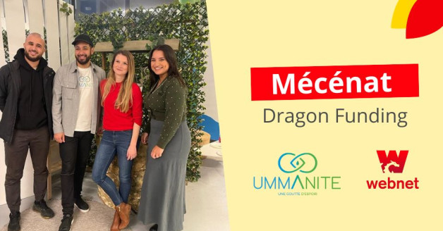 Photo de Morgane avec l'équipe de Umanité dans leur locaux