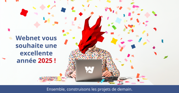 Webnet vous souhaite une bonne année 2025